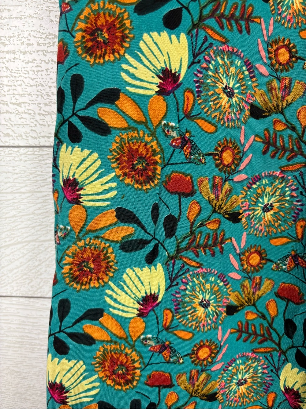 NWT Natural Life Slit Maxi Skirt Elastic Floral Print Vacation Boho Medium New - Picture 5 of 6